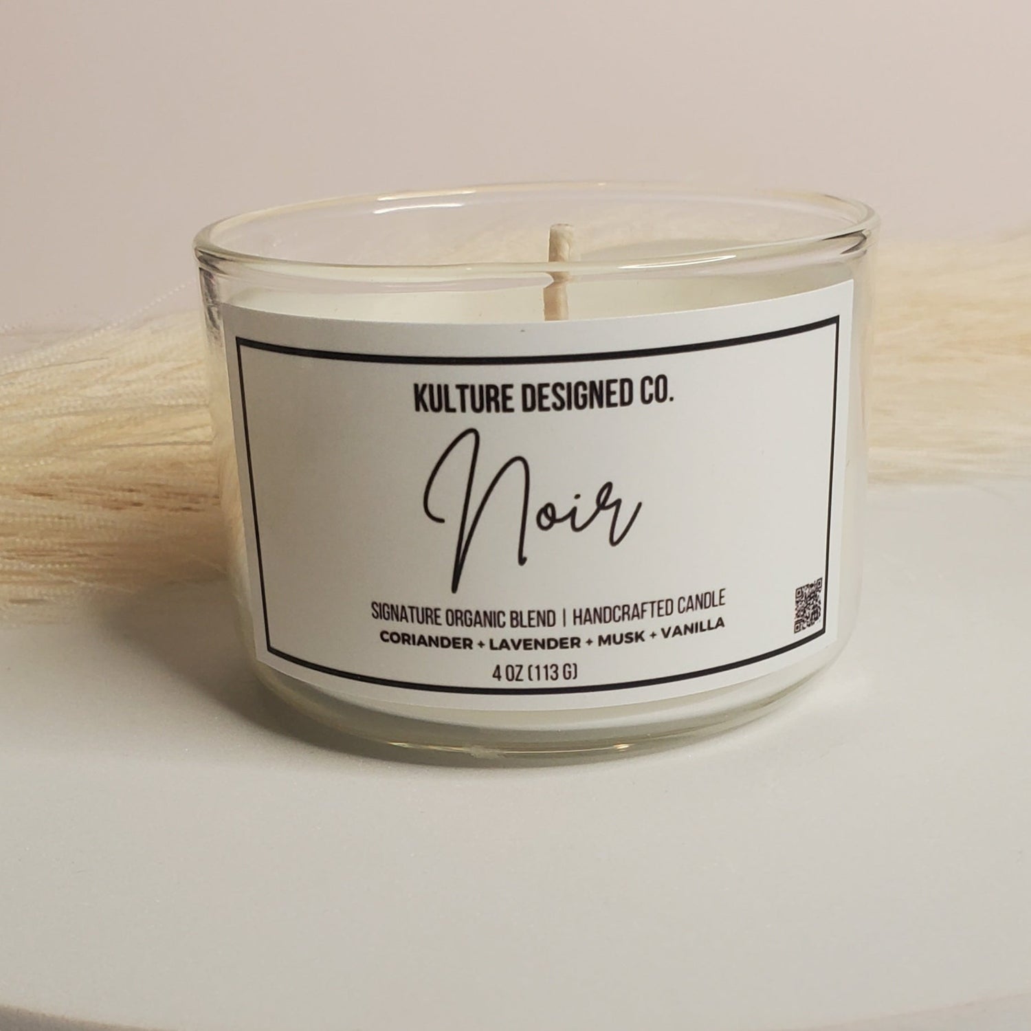 NOIR | 4 OZ CANDLE - Kulture Designed Co.