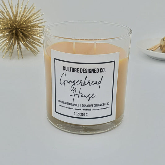 Gingerbread House| 9 oz candle - Kulture Designed Co.