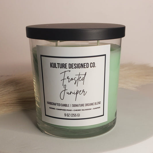 Frosted Juniper | 9 oz candle - Kulture Designed Co.