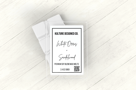 WHITE ORRIS AND SANDALWOOD | WAX MELT