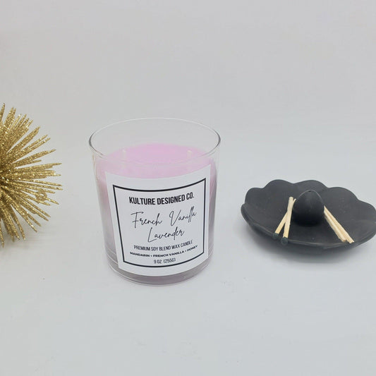 FRENCH VANILLA LAVENDER CANDLE - Kulture Designed Co.